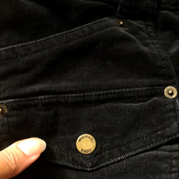 Michael Kors Black Velvet Pants - Picture 6 of 6